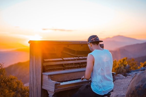 We found a piano up in the mountains. A picture is better than words.